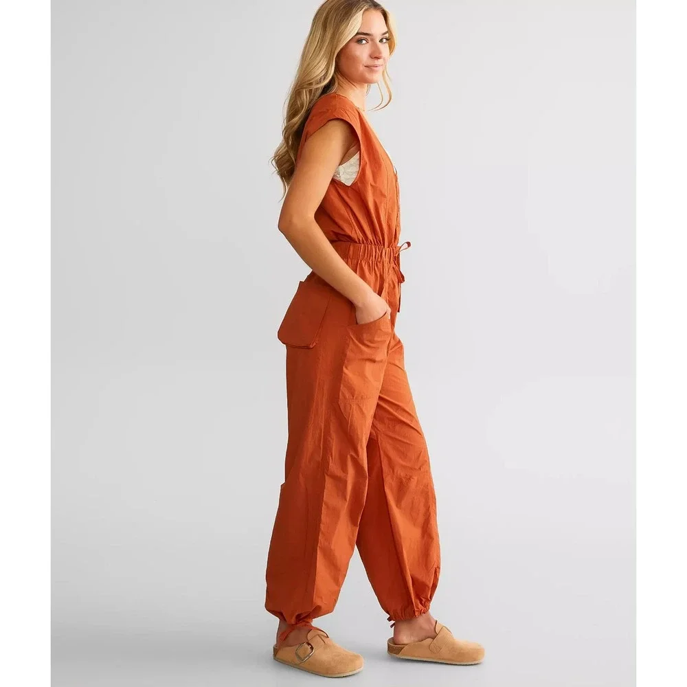 FP Movement‎ Fly by Night Jumpsuit Red Earth Jumpsuit & Rompers One Piece SMALL